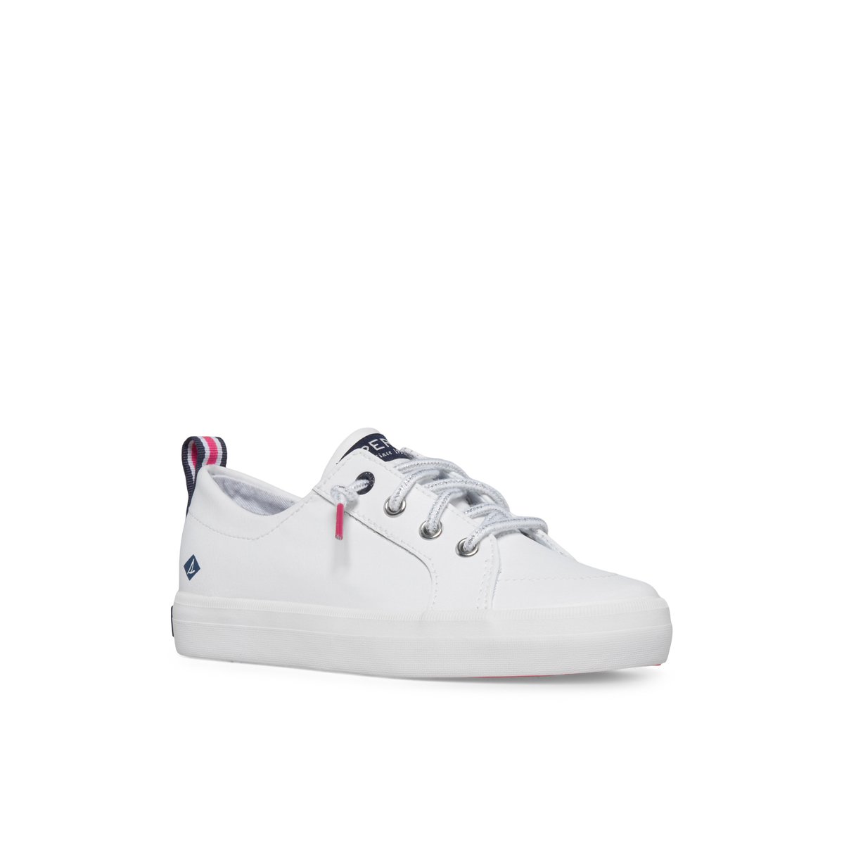 White Sperry Crest Vibe Sneaker | 3049-OYIJT