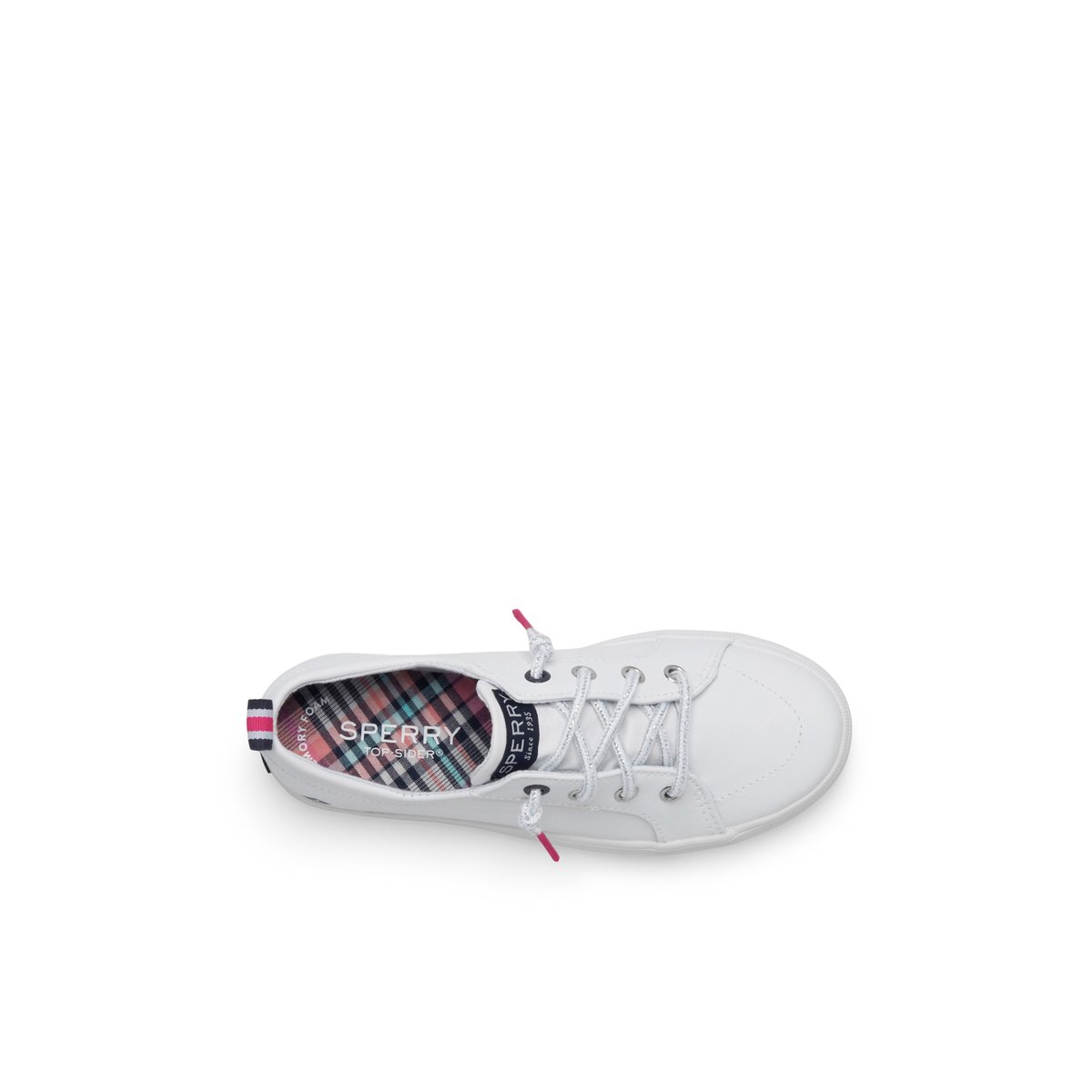 White Sperry Crest Vibe Sneaker | 3049-OYIJT