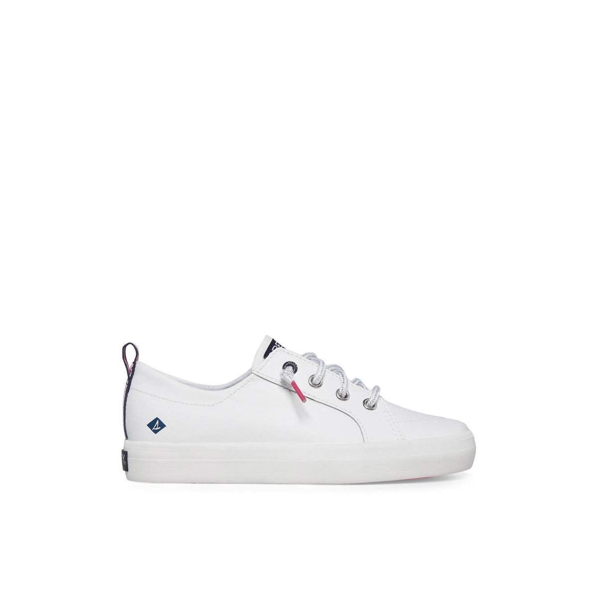 White Sperry Crest Vibe Sneaker | 3049-OYIJT