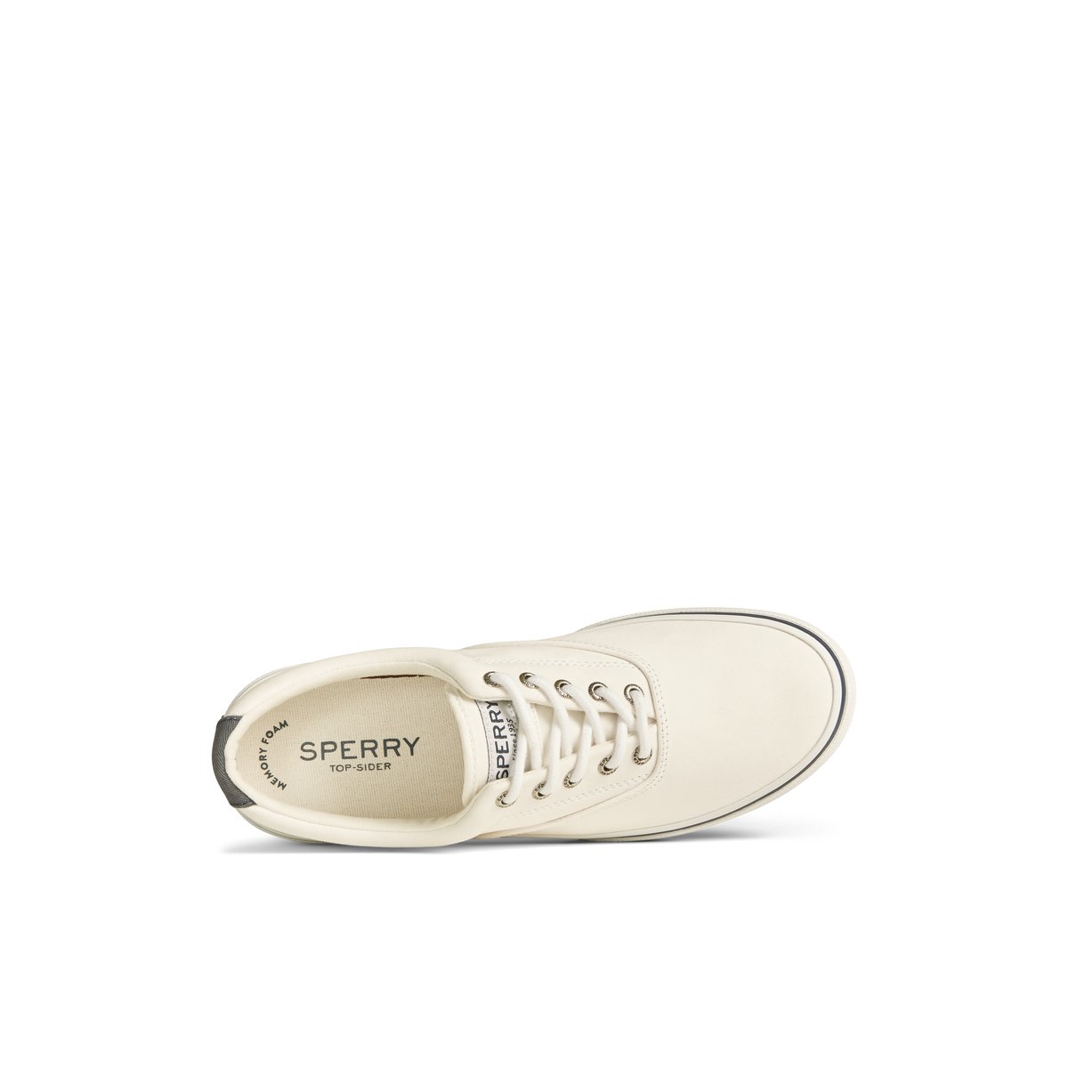 White Sperry Halyard CVO Salt Washed Sneaker | 1952-UTSRN