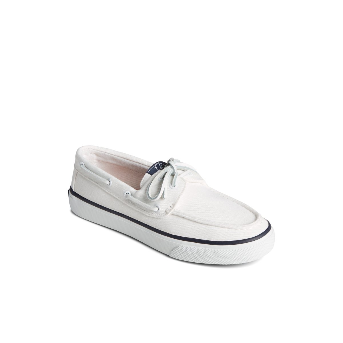 White Sperry Pier Wave LTT Sneaker | 0928-HJCBV