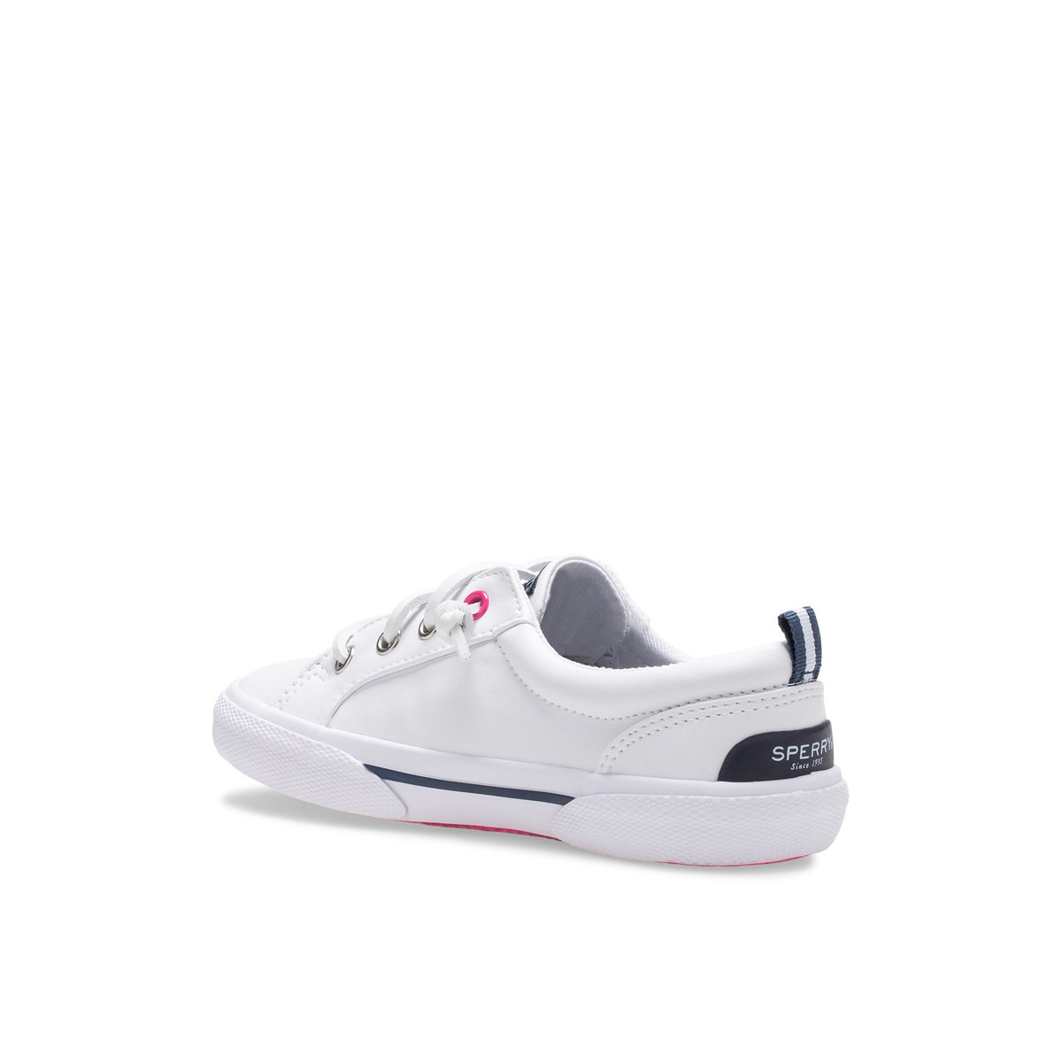 White Sperry Pier Wave Sneaker | 0546-OBXJP