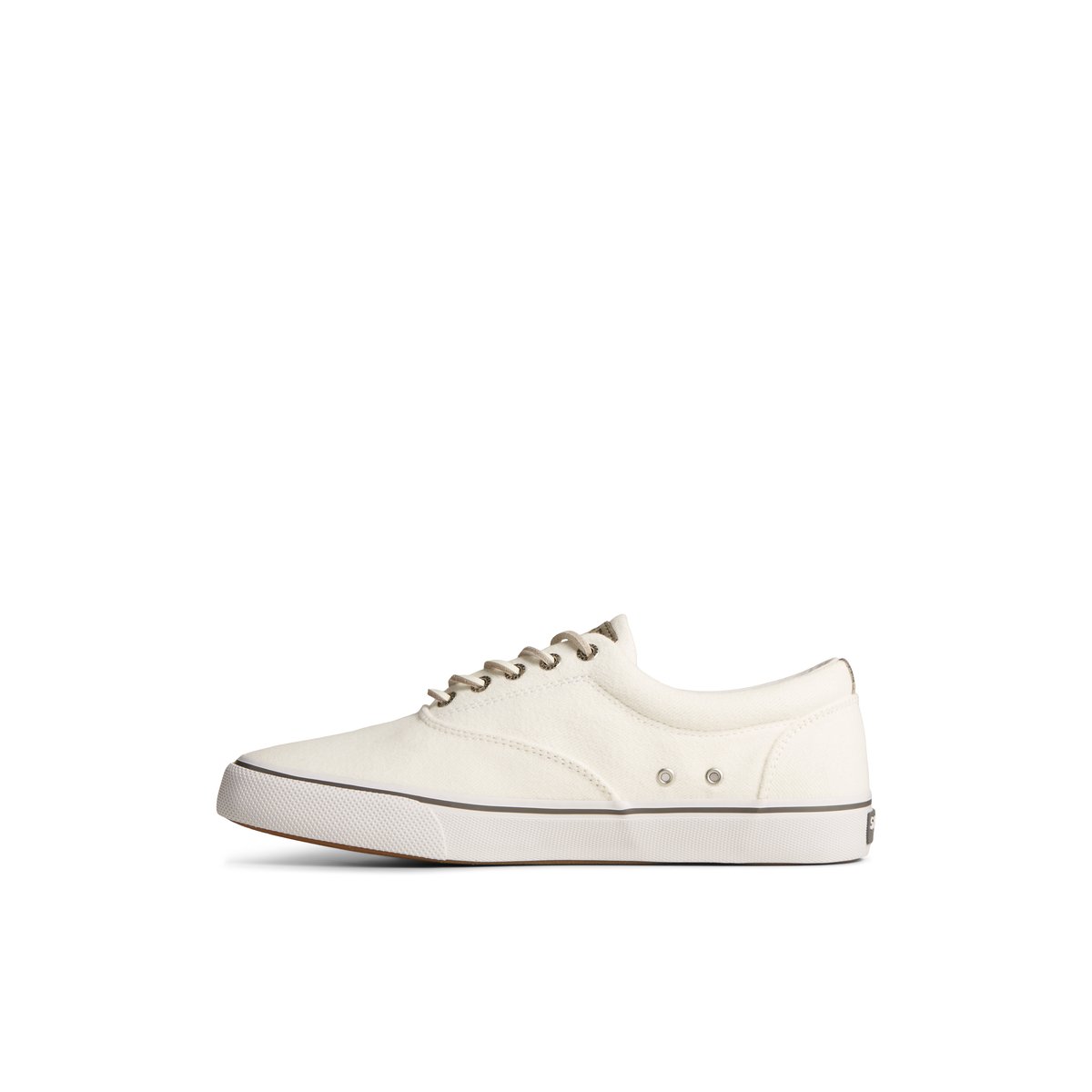 White Sperry SeaCycled Striper II CVO Textile Sneaker | 1075-KXSWJ