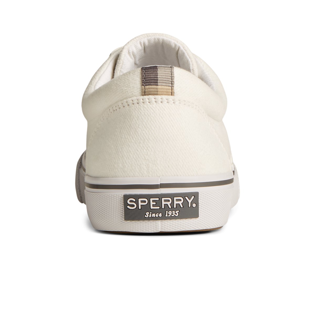 White Sperry SeaCycled Striper II CVO Textile Sneaker | 1075-KXSWJ