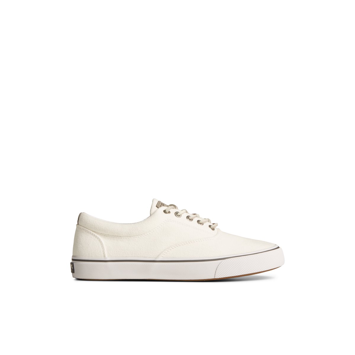 White Sperry SeaCycled Striper II CVO Textile Sneaker | 1075-KXSWJ