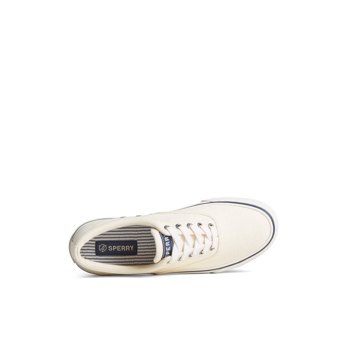 White Sperry Striper II Canvas CVO Sneaker | 0385-MGSIV