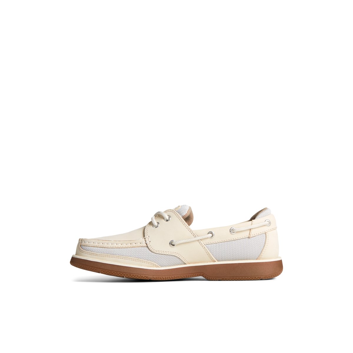 White Sperry Surveyor 2-Eye Boat Shoe | 0687-QUVDS